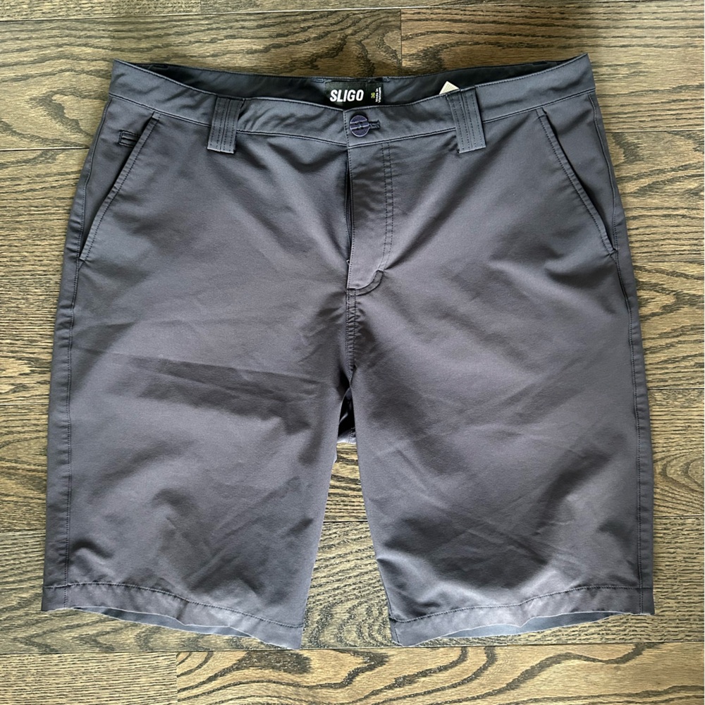 Sligo Men's Charcoal Flat Front Shorts